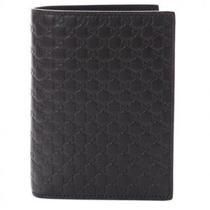 Gucci Black ssima Leather Passport Case Document Holder ref.853000 - Joli  Closet